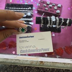 James Avery Green Gemstone Ring 