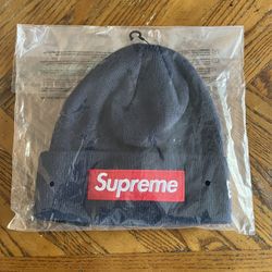 Supreme New Era Box Logo Beanie Navy