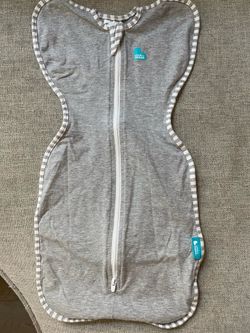 Love To Dream Gray White Swaddle Baby Sleeping Bag Sleepsack size NB