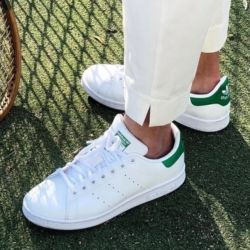 Adidas Stan Smith trainers in white and green  Size 13
