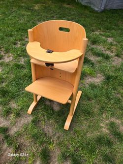 Moizi 1 Ergonomic Wooden High Chair (Similar to Tripp Trapp) - Natural Beech