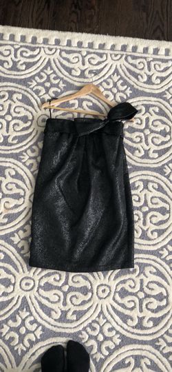 CYNTHIA STEFFE black metallic dress size 6