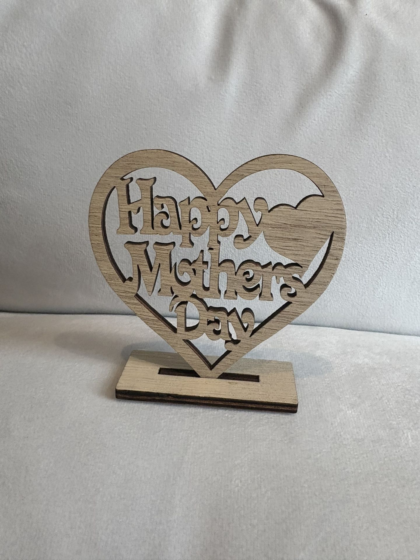 Wooden Heart Shape Sign