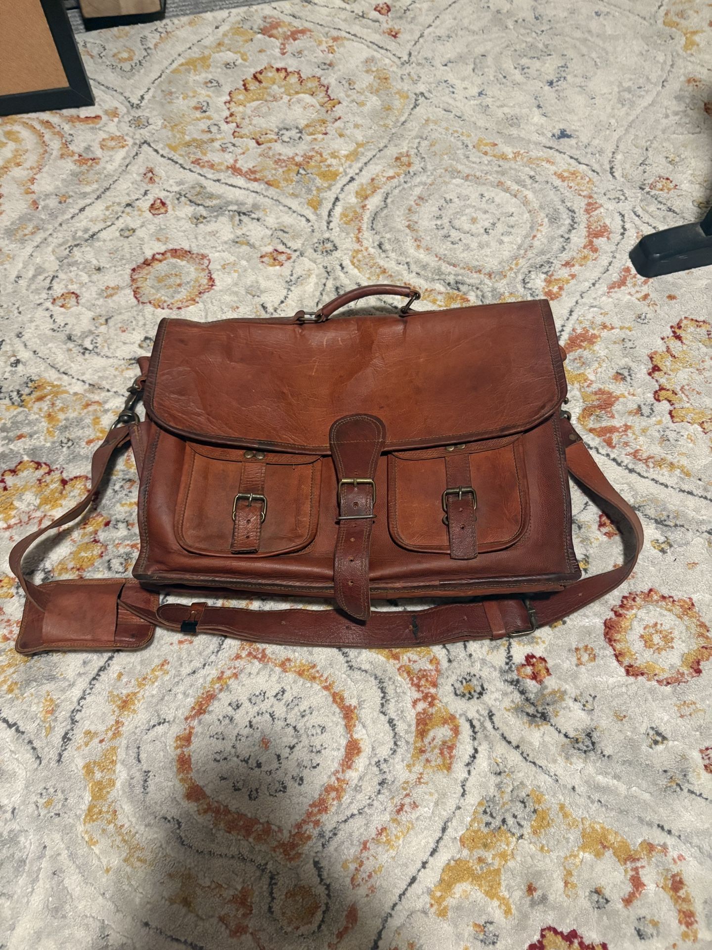 Genuine Leather Satchel