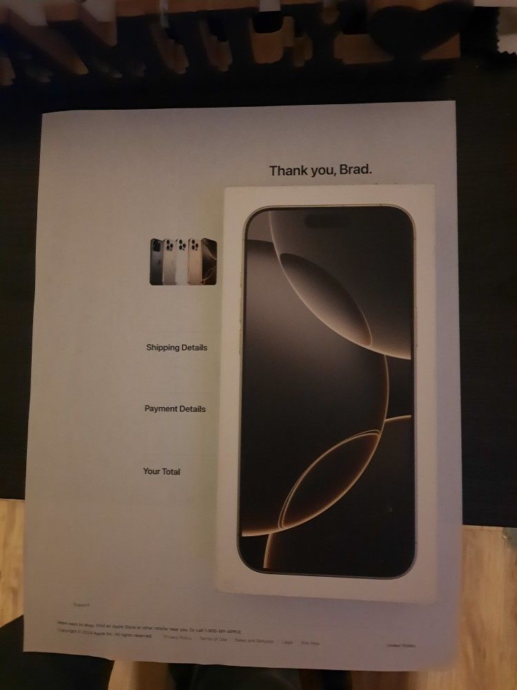 FACTORY SEALED IPHONE 16 PRO 256GB-USA NATURAL TITANIUM