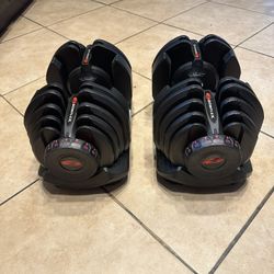 Bowflex adjustable weights 10-90lbs 