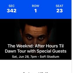 The Weeknd Concert Tickets