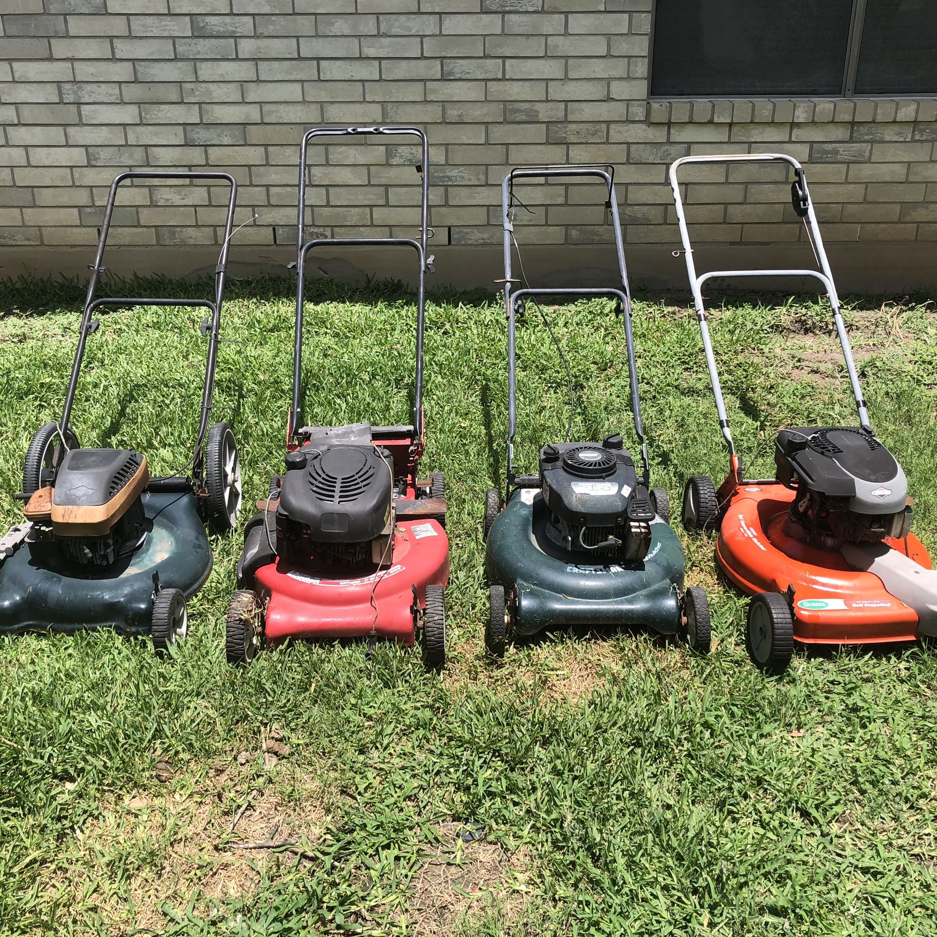 Non Working Mowers Parts or Repair