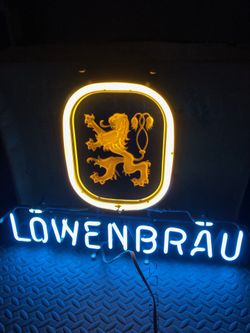 LOWENBRAUネオン管 （Vintage Löwenbräu Neon Beer Sign (Light