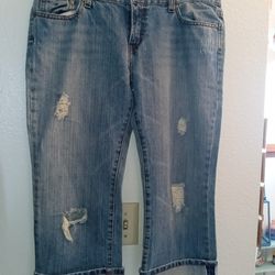 Capri style jeans