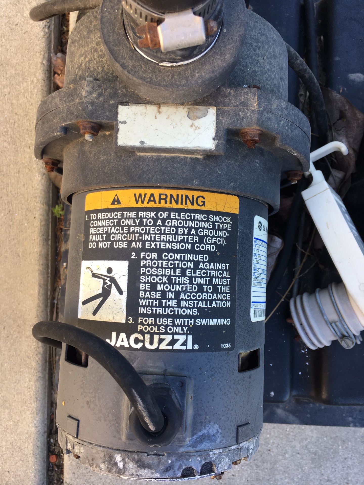 Jacuzzi pool pump for Sale in La Habra Heights, CA OfferUp