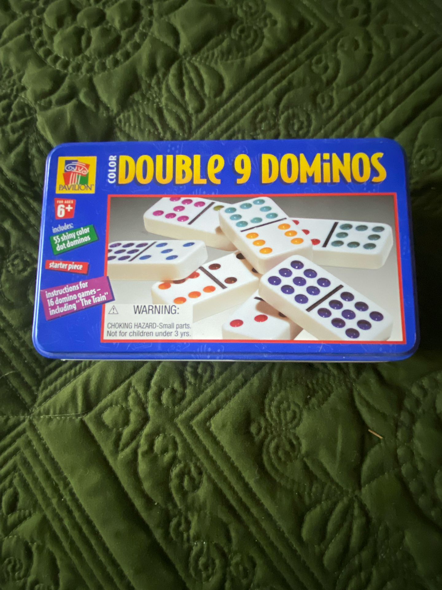 Double 9 Dominoes In Tin Box