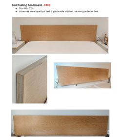 Wood headboard Cal King