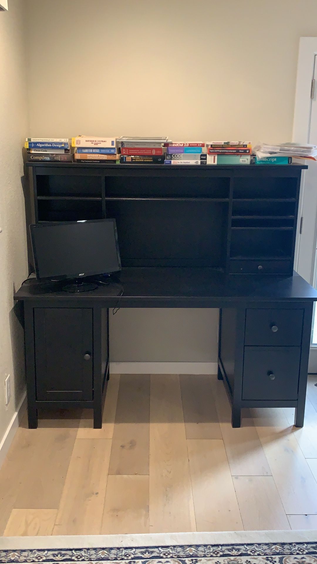 Large, sturdy study / computer desk with storage!