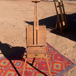 Mabef Field Easel Solid Oak Hardwood Wood Collapsible Folding Portable ITALY