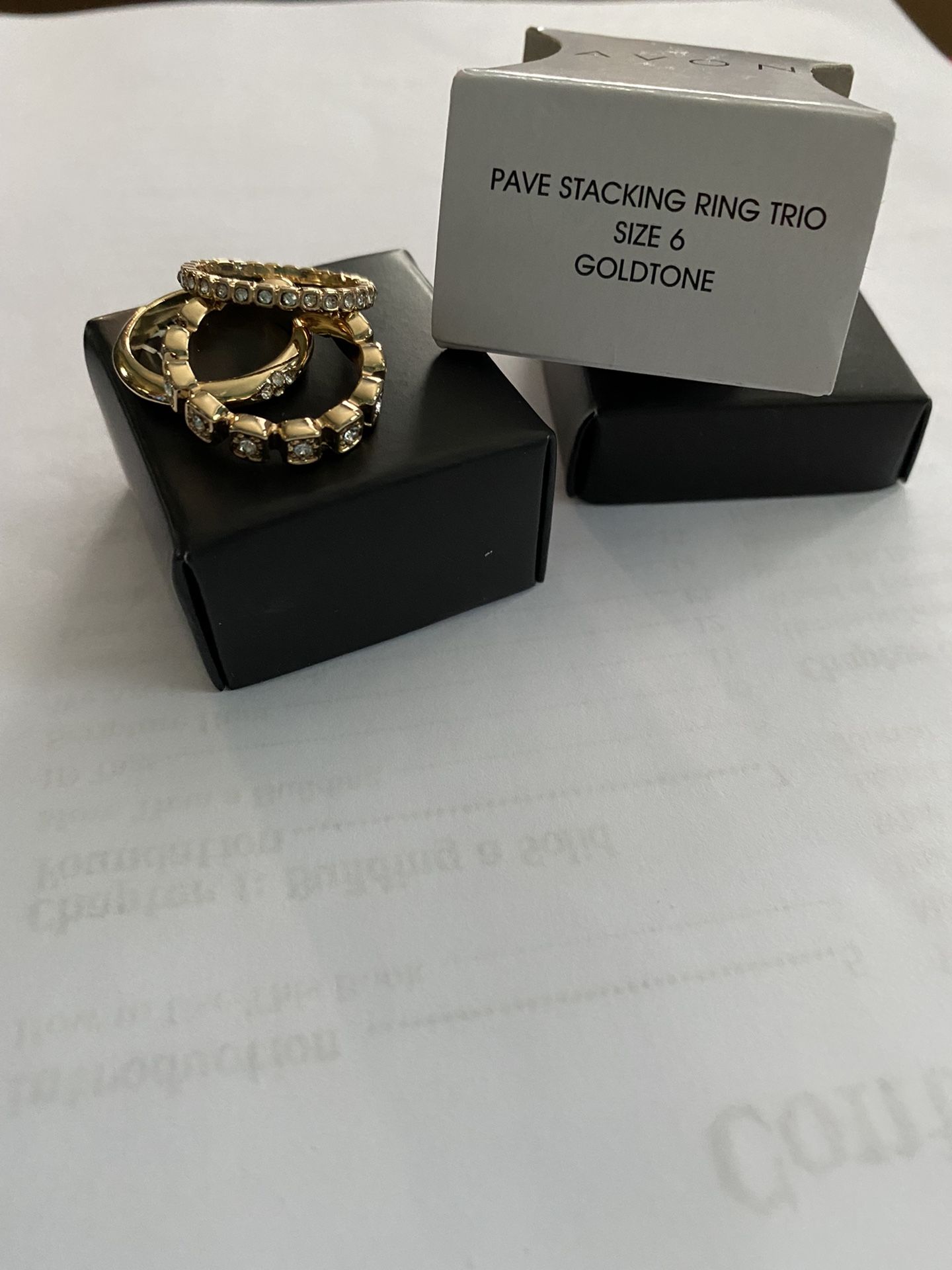 Pave Stacking Ring Trio