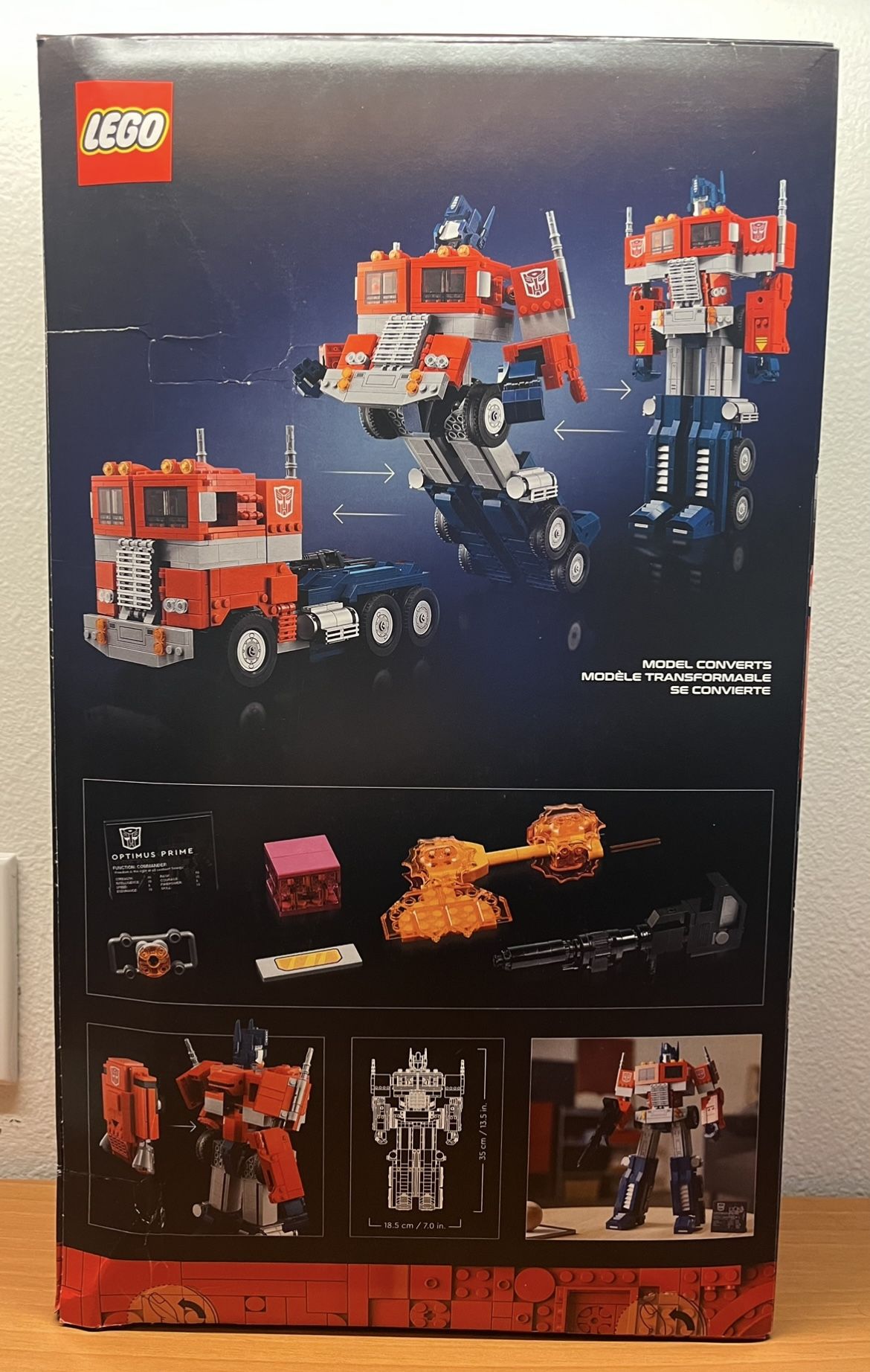 LEGO Icons Optimus Prime Set New in Box!