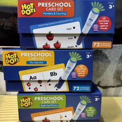 Hot Dots Preschool Card Sets Age 3+ - Qty 3