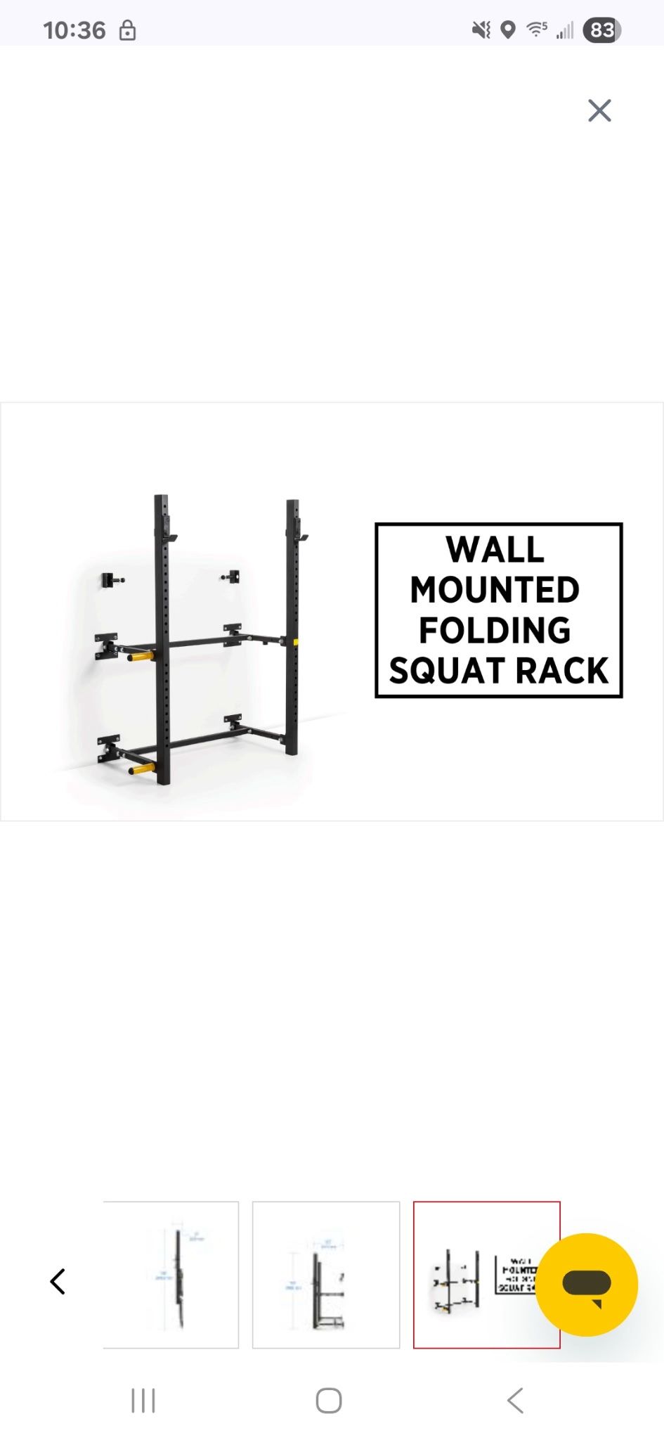 Squat Rack, Barbell, Bumper Plates 