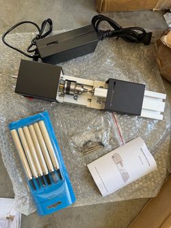 Mini Wood Lathe Machine with Woodworking Tools