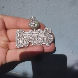 Silver Money Bags Pendant Italy 925