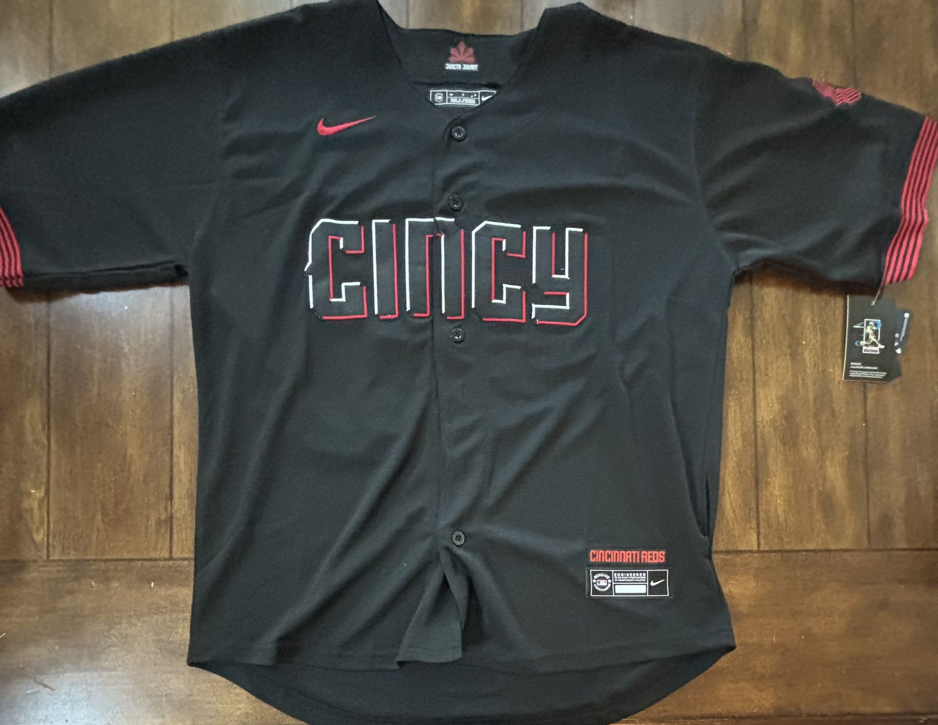 Elly De La Cruz #44 Cincinnati Reds City Connect Large Jersey MLB Jersey