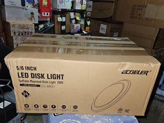 ECoeler 5/6 Inch Led Flush Disk Lights. 24 Pack