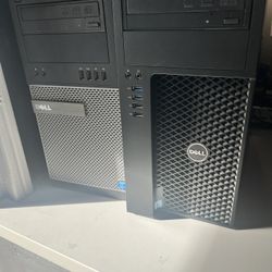 Dell And Hp Desktop Computers Pc Tower 