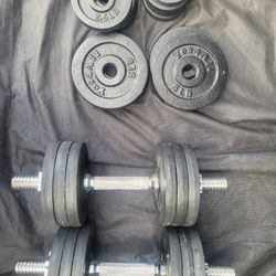 adjustable dumbells 50lbs