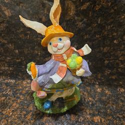 Large Easter Bunny Figurine – Storybook Rabbit Decor