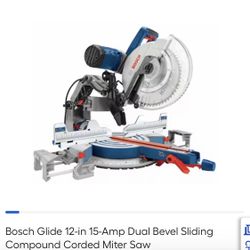Bosch Glide 10-15-Amp Dual Bevel Sliding Compound Corded Miter Saw