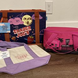 Trader Joe’s Bags Mini Tote Canvas, Insulated Lunchbox & Collapsible Bags- $30 (Plantation)