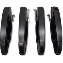 Upgrade Exterior Door Handle Black for 2007-2014 Chevy Silverado Tahoe Avalanche