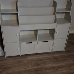 Gray Child's Bookcase