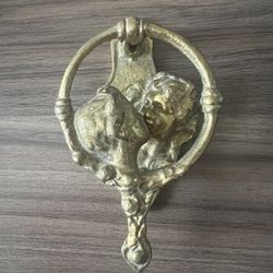 Vintage Romeo & Juliet Brass Door Knocker