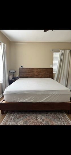 Avocado king bed frame
