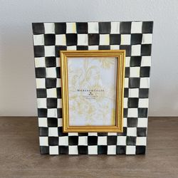 MacKenzie Childs Courtly Check 11x13 Frame New Holds 5x7