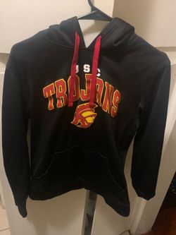 USC trojans black fanatics hoodie, men medium
