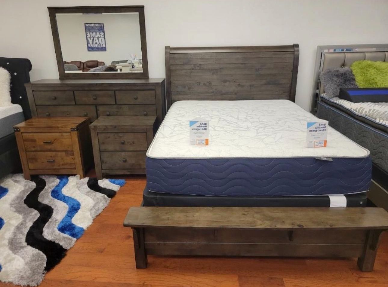 BEAUTIFUL NEW PETER QUEEN BEDROOM SET ON SALE ONLY $899. KING SET $999. IN STOCK SAME DAY DELIVERY 🚚 EASY FINANCING 