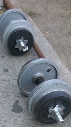 35lb dumbbell pair weights