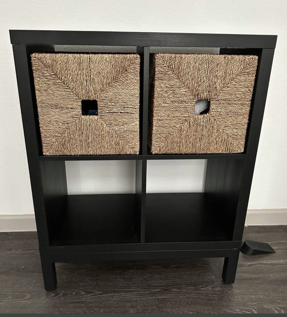 Like New! IKEA Kallax 4 Cube Storage Unit & Baskets
