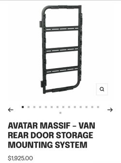 Avatar Massif  Rear Door Storage Mounting System