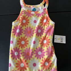 new girls rob floral tank size 4