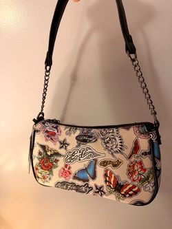 Ed Hardy Tattoo Print Mini Shoulder Bag