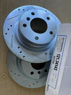 BMW 328i 12-15, 428i 14-15 Rear Drill Slot Rotors Ceramic Pads