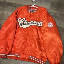 Vintage Clemson Bomber Jacket