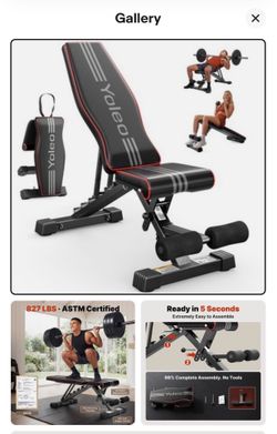 YOLEO Adjustable Weight Bench