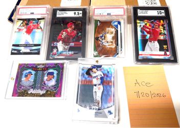 Shohei Ohtani’s RC cards,WS,50/50& Prism Ref.2019 for Shohei auto card trade