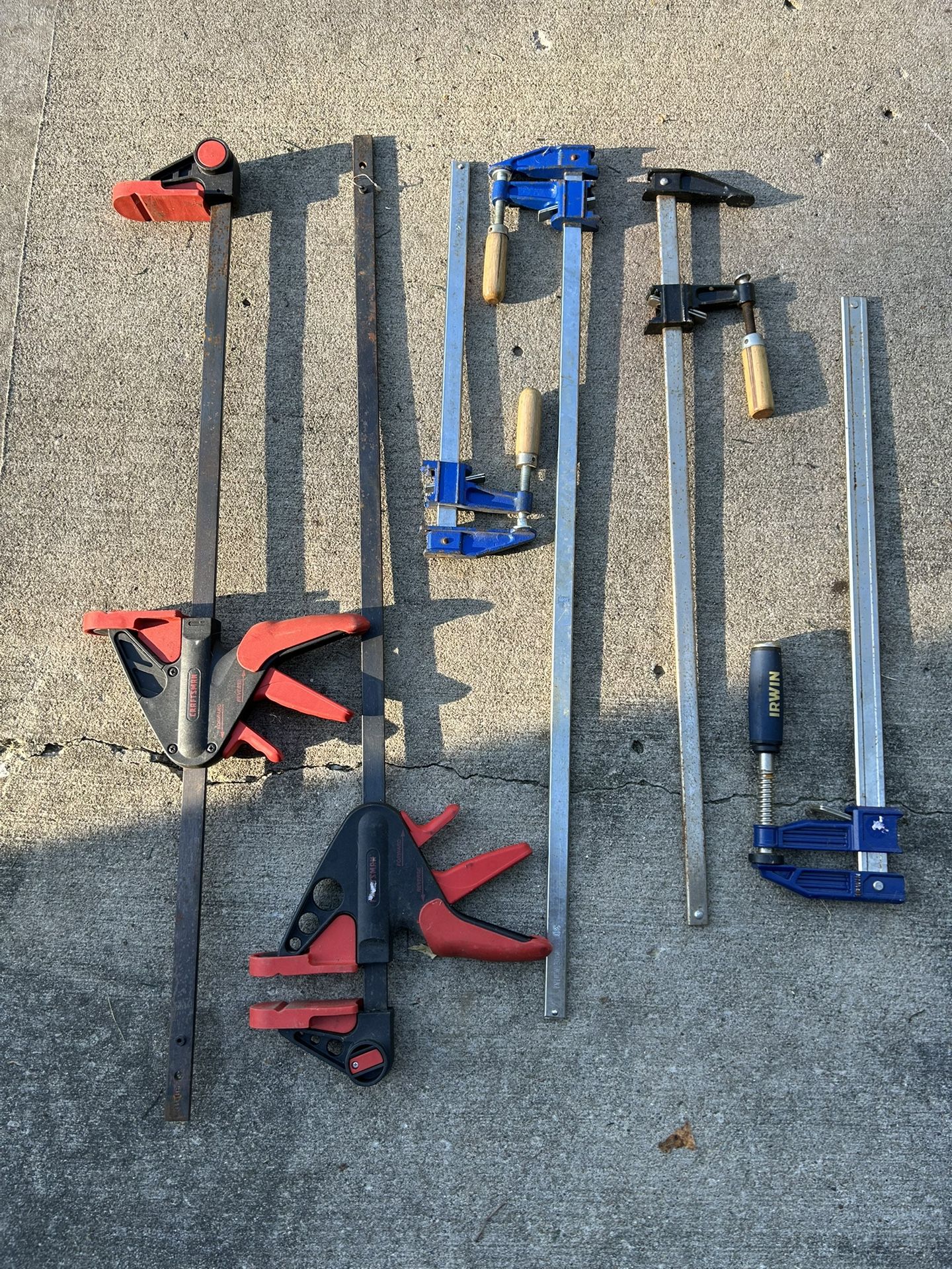 6 Assorted Clamps.