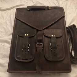 Leather Messenger Bag